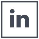 media, logo, social, linkedin icon