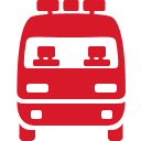 Ambulance red icon
