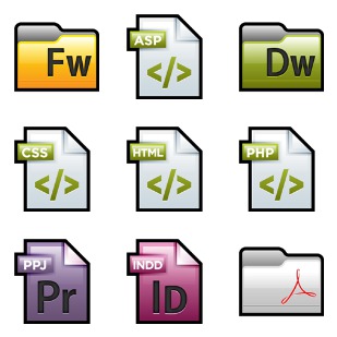 Adobe CS 4 icon sets preview