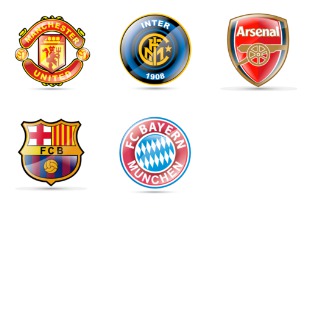 Soccer Teams icon sets preview
