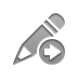 right, pencil icon
