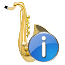 instrument, saxophone icon