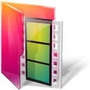 Aurora, Folders, Movies, Texto icon