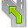 routing turn left crossroads icon