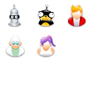 Futurama icon sets preview