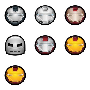 Iron Man Avatar icon sets preview