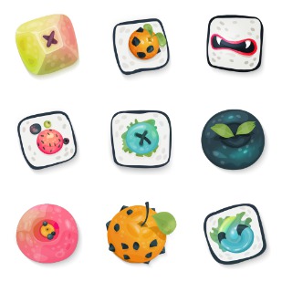 Sushi icon sets preview