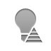 pyramid, off, lightbulb icon