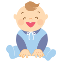 baby laughing icon