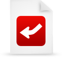 red, paper, document, file icon
