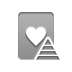 hearts, pyramid, card, game icon