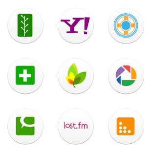 Web Social icon sets preview