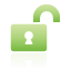 unlock, lock icon