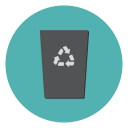 cancel, trash, garbage, delete, recycle, remove, bin icon