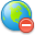 remove, delete, earth, world, del, globe icon