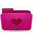 favorite, folder, pink icon