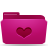 Favorites, Folder, Heart, Love, Pink icon