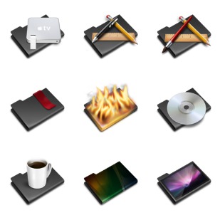 Pry Black icon sets preview