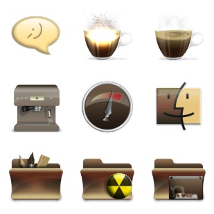 When God Created Coffeebreak icon sets preview