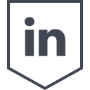media, logo, linkedin, social icon