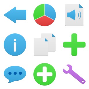Flatastic Part 1 icon sets preview