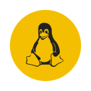 penguin, server, system, platform, linux, os icon