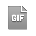 file, format, gif icon