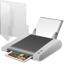 printer, folder, print icon