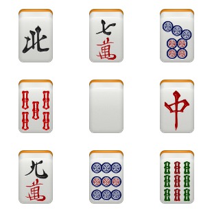 Mahjong icon sets preview