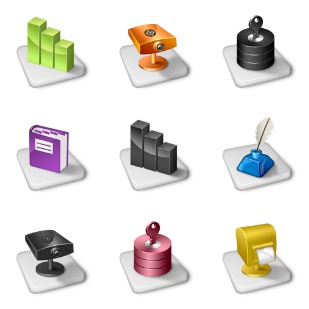 Office Dock icon sets preview