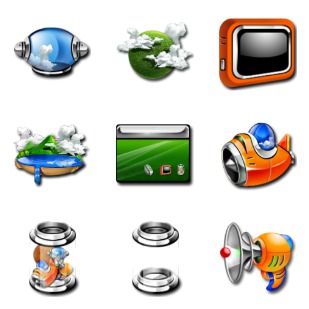 VolcanoLand icon sets preview