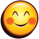 emoji blushing icon