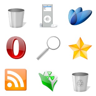 Cristal Intense icon sets preview