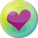 heart purple 5 icon