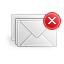 mail,delete,del icon