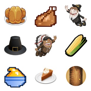 Iconfactory Thanksgiving 2008 icon sets preview