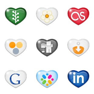 Sweet Social Media icon sets preview