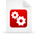 red, document, file, paper icon