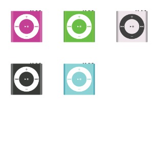 iPod shuffle icon sets preview