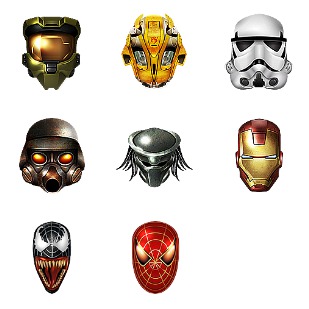 Cool Heroes icon sets preview