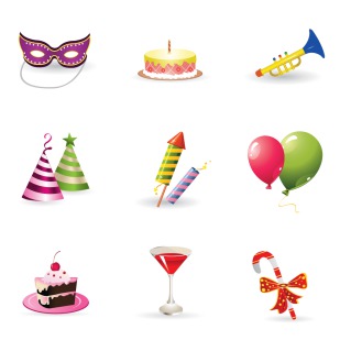 Party Elements icon sets preview