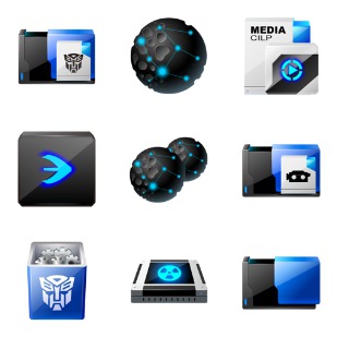 Transformers icon sets preview