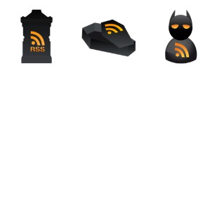 Halloween RSS icon sets preview