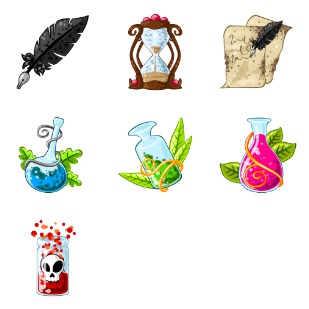 Fantasy Mediaeval icon sets preview