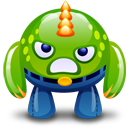 green, monster icon