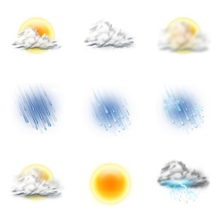 Weather icon sets preview