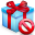 delete, giftbox icon