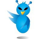 sn, twitter, social network, bird, alienbird, animal, alien, social icon