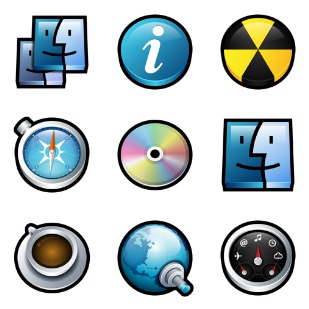 Gloss Mac Sampler icon sets preview
