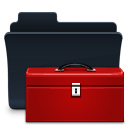 toolbox, badged, folder icon
